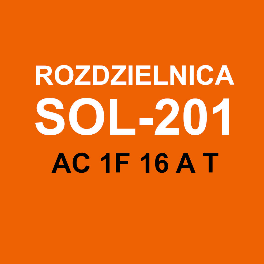 SOL-201 T2 16 A prefabricated AC 1F Switchboard