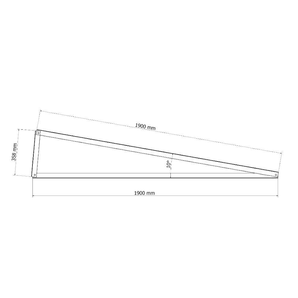 10 ° triangle, for vertical installation Magnelis®