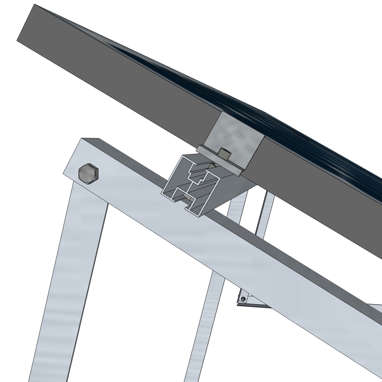 Mounting triangle 20 degrees horizontal