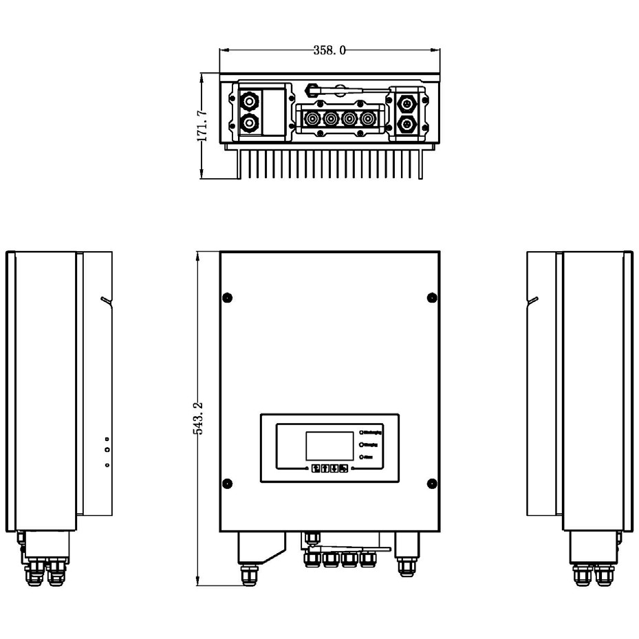 Hybrid solar inverter ME3000SP 3 kW Sofar Solar