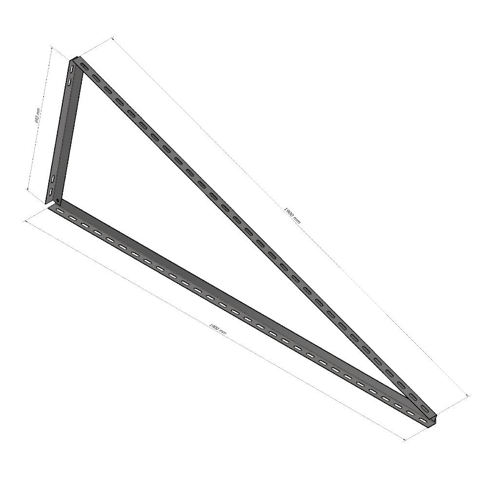 20 ° triangle, for vertical installation Magnelis®