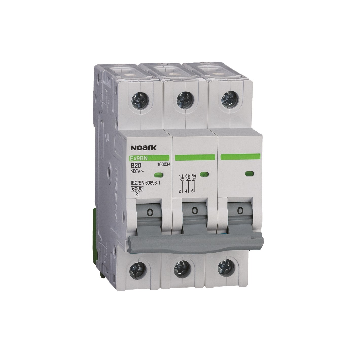 Overcurrent circuit breaker EX9BN 3P B32 32 A AC Noark