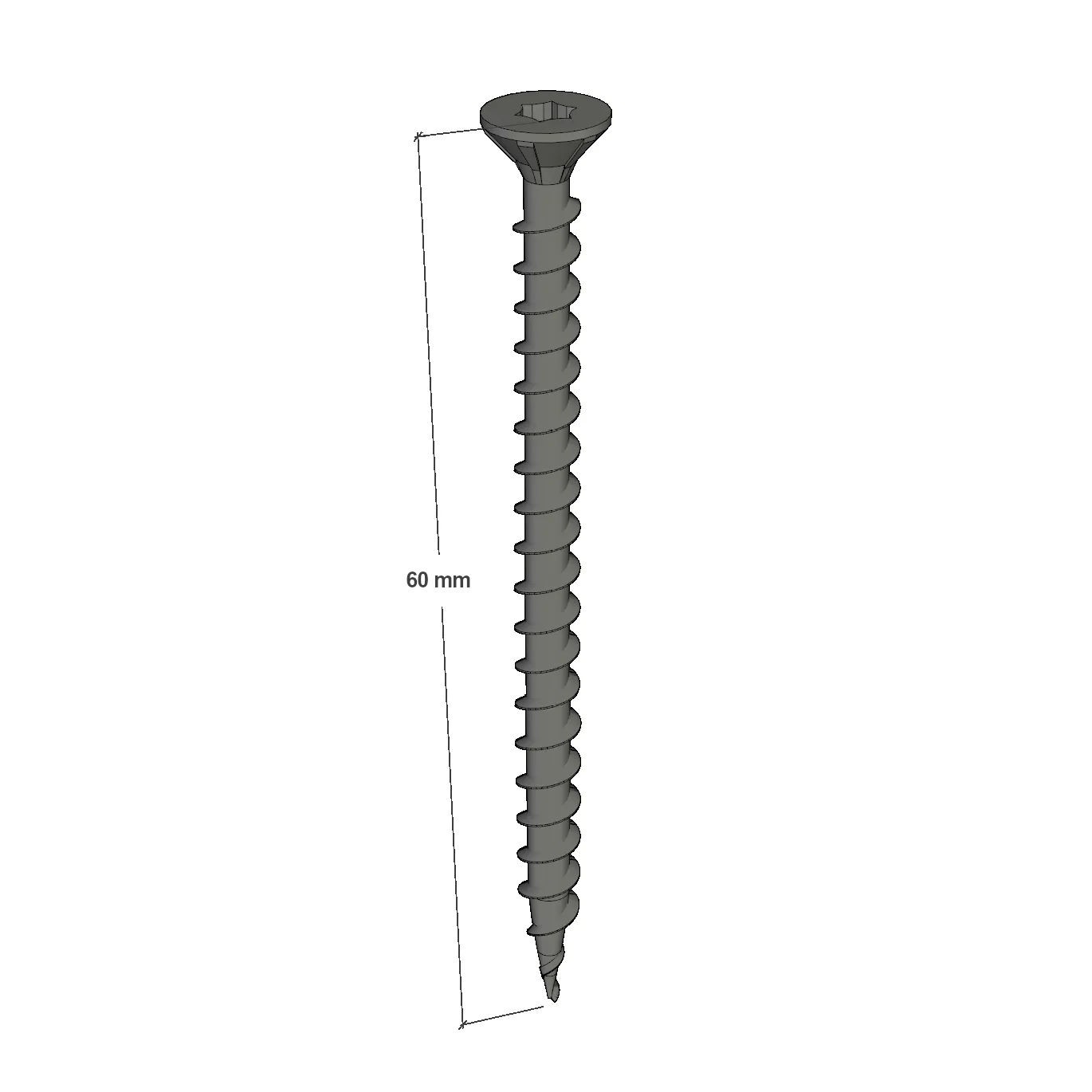 TX stainless-steel wood screw 6 x 60 mm