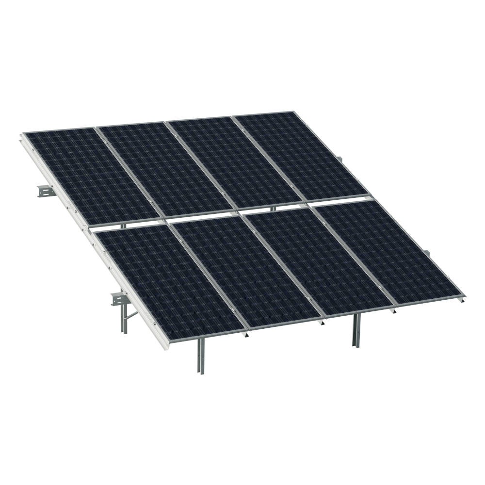 Budmat FWD2 HBM 2x4 Bifacial vertical ground structure