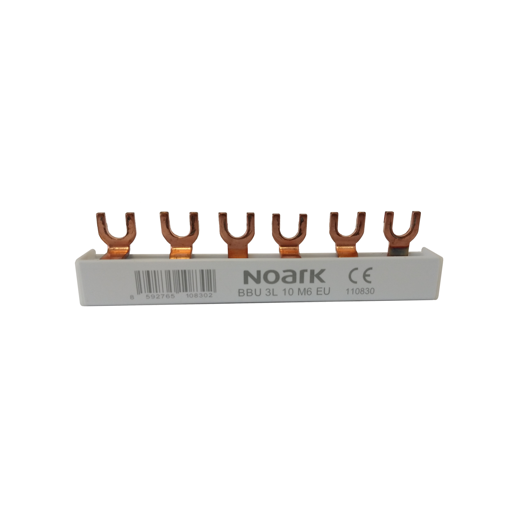 6-module switch rail 3p 63 A 10mm2 Noark