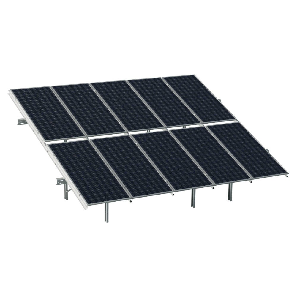 Budmat FWD2 HBM 2x5 Bifacial vertical ground structure