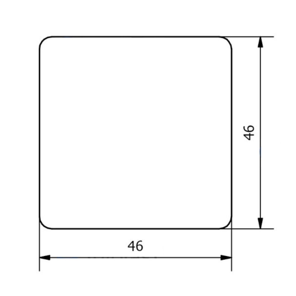 Profile end cap 40 x 40 mm