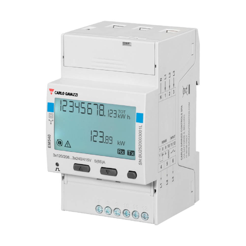 Energy Meter EM540 - 3 phase - max 65A/phase