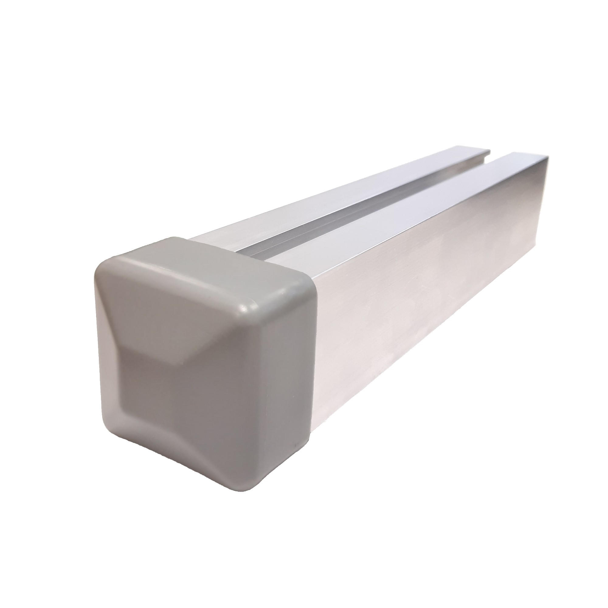 Profile end cap 40 x 40 mm grey