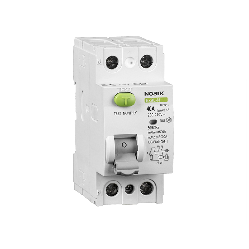 Residual current circuit breaker 2P 40A 100 mA Typ A 6 kA Noark