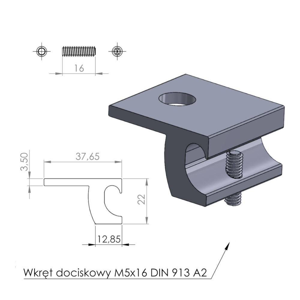 Earthing clamp for rail