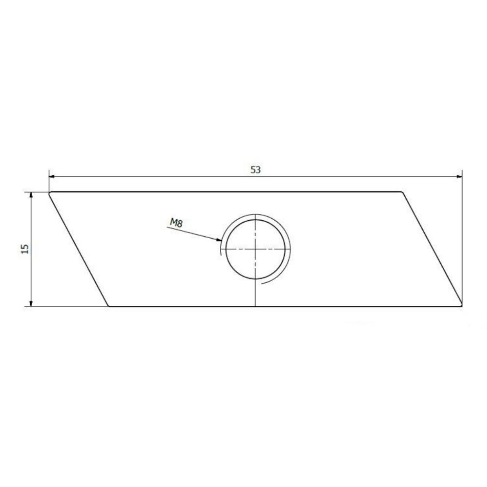 Magnelis® Budmat M8 rhombus nut