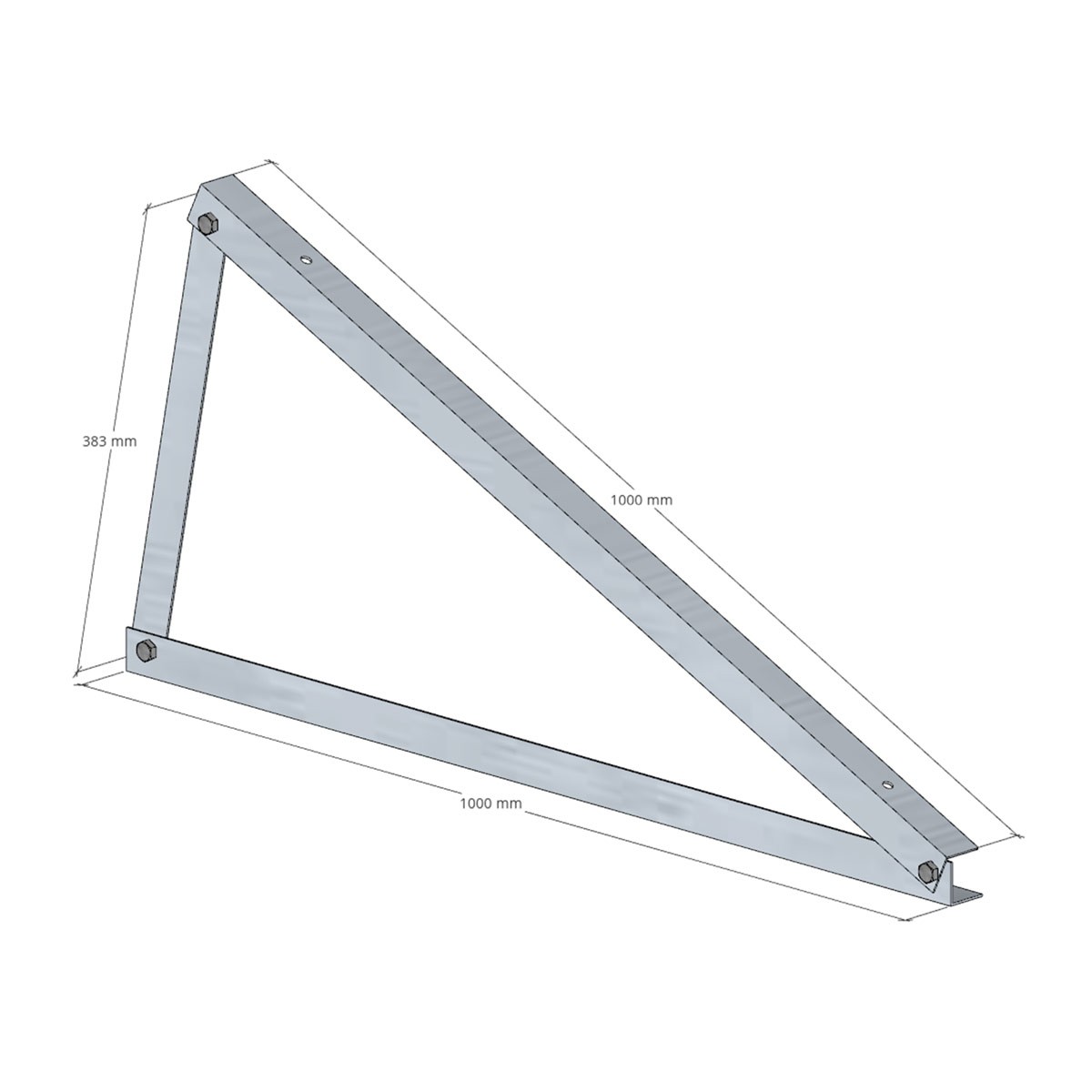 Mounting triangle 20 degrees horizontal