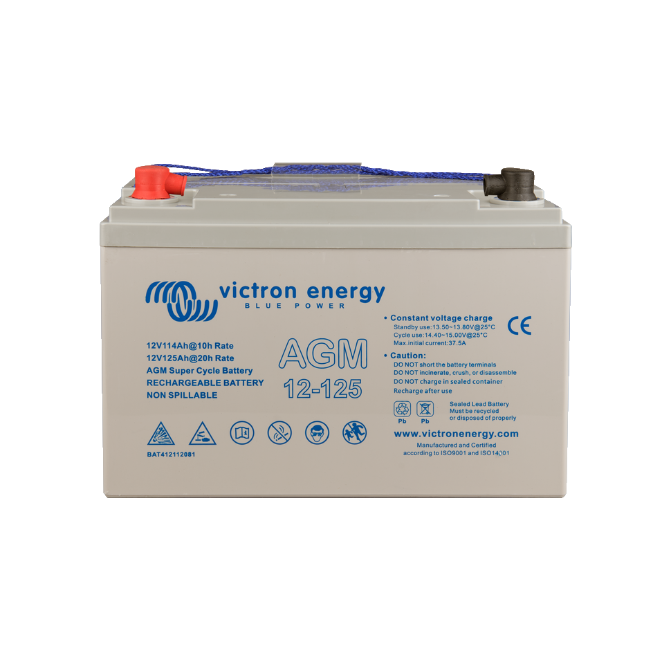 AGM Super Cycle 12V/125 Ah Victron Energy battery (M8)