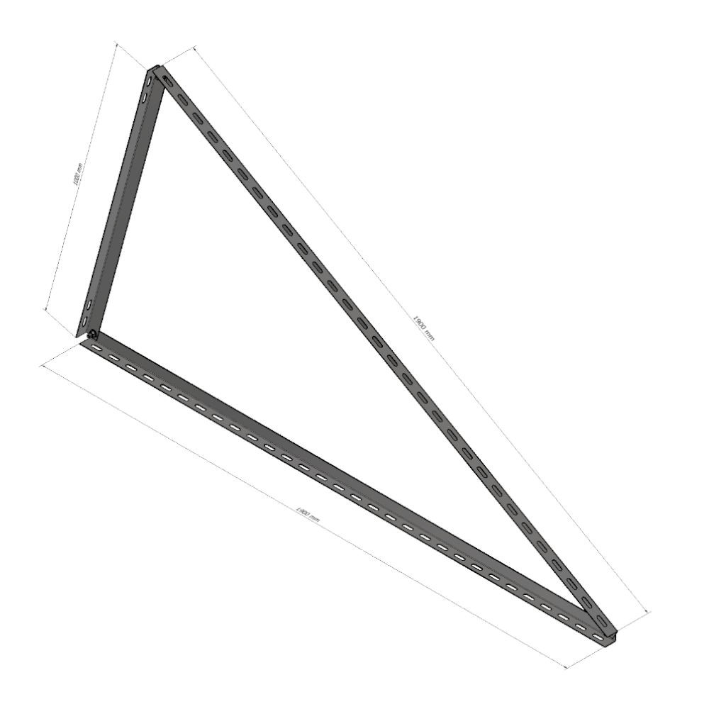 30 ° triangle, for vertical installation Magnelis®